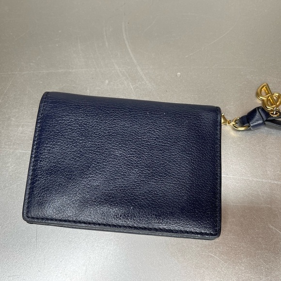 Beanpole Women’s Leather Card Wallet Purse Black with Zipper Charm - Picture 2 of 5